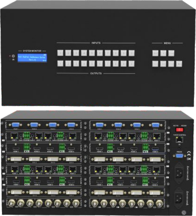 MMX3232-N  :::  เครื่องสลับสัญญาณแบบ Modular Matrix เข้า 32 ออก 32